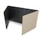 Flipside 12in X 48in  Black Corrugated Study Carrel 5/32in, 12PK 60050-12 - alternate 4
